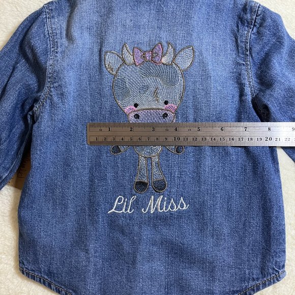 Old Navy Denim shirt 12-18 mos Customizable - Picture 7 of 8
